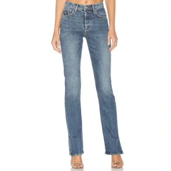 GRLFRND Natalia High-Rise Skinny Split Jean in Ma Belle 27 - Picture 4 of 14